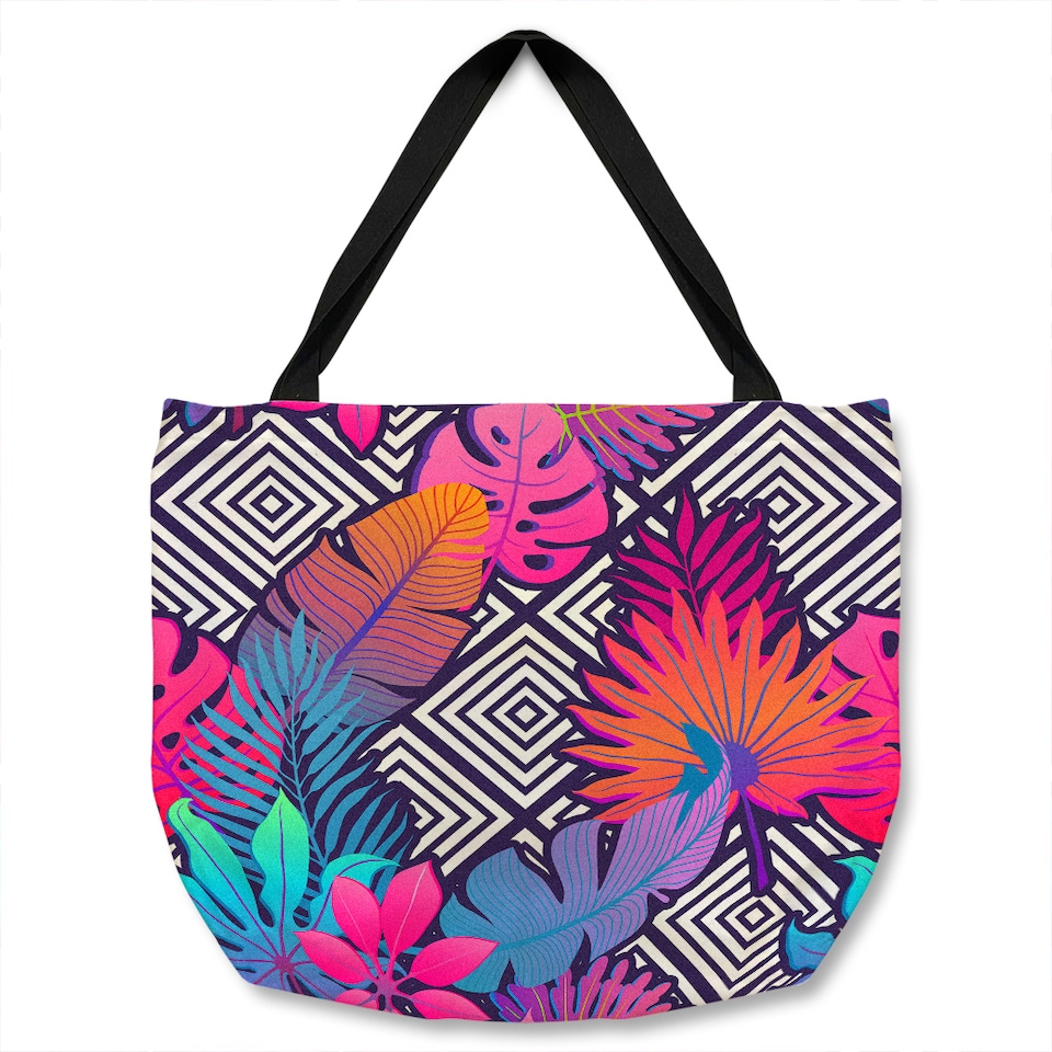 Tropical Geometric Tote bat | Multi