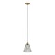 image 4 of ValueLights MacArthur Brushed Gold Pendant Light and E27 GLS LED 4W Warm White 2700K Bulb
