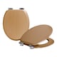 image 1 of Harbour Housewares Soft Close Wooden Toilet Seats - Dark Oak - Pack of 2 | Brown | Dark Oak