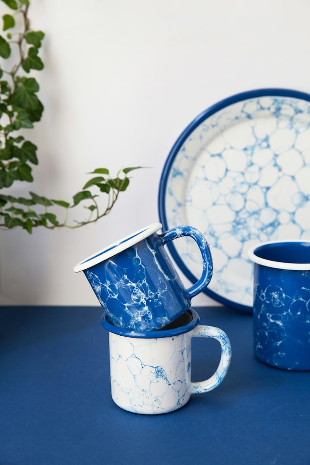 image 1 of Bubble Collection Enamel Mug