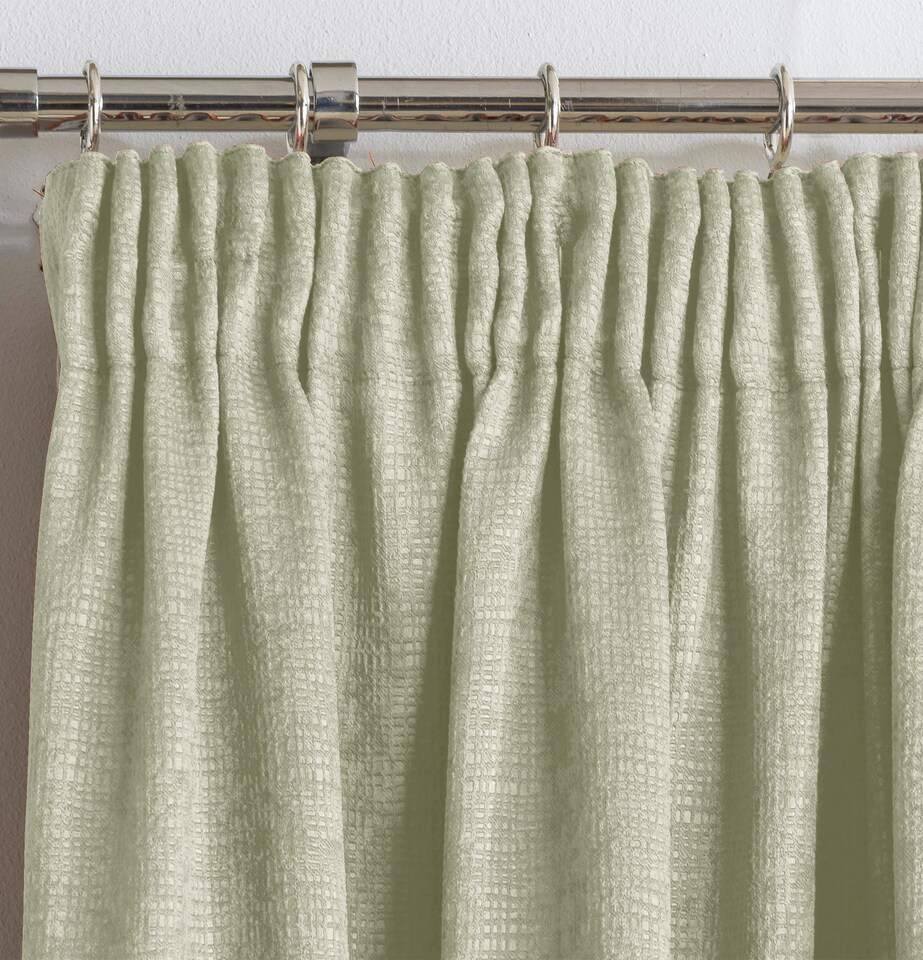 image 1 of Enhanced Living Matrix Green 66 x 54 inch (168x137cm) Tape Top Thermal Noise reducing Dim Out Curtains (PAIR)