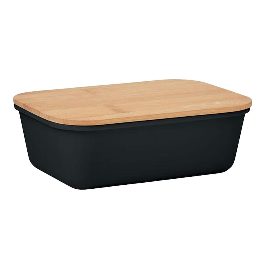 image 1 of MidOcean Thursday Bamboo 1L Lunch Box - Black - One Size