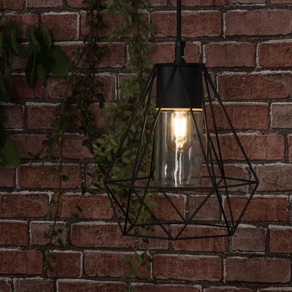 image 1 of ValueLights Diablo Black Ceiling Light Pendant | Black