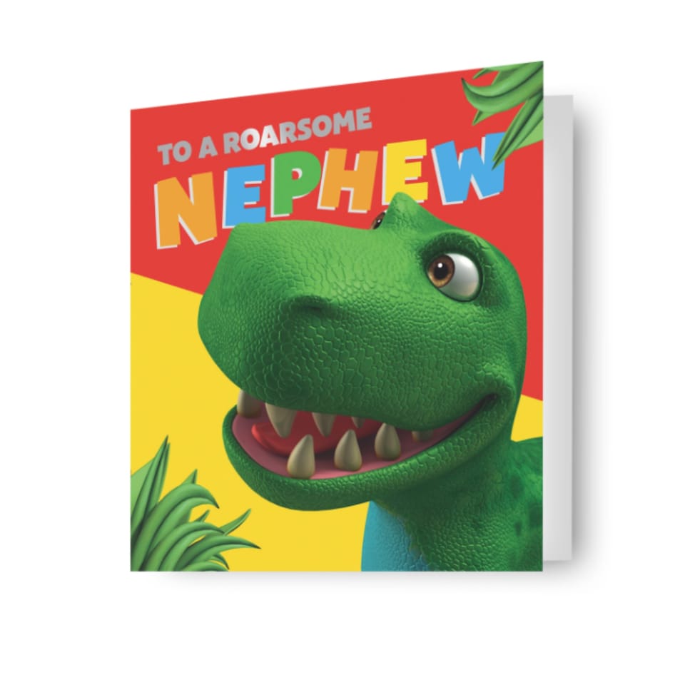 Dinosaur Roar Nephew Birthday Card