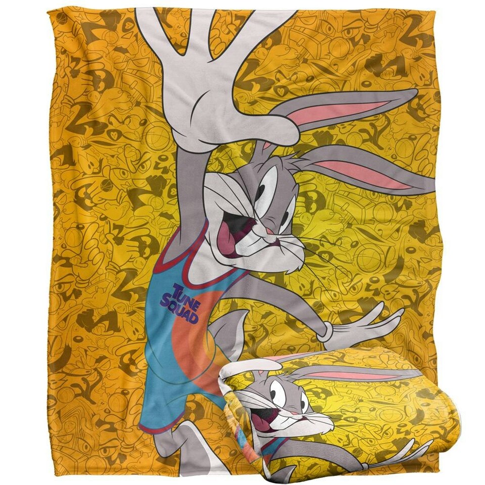 image 1 of Space Jam: A New Legacy Bugs Bunny Blanket - Multicoloured - One Size