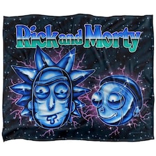 Rick And Morty Chrome Blanket - Multicoloured - One Size