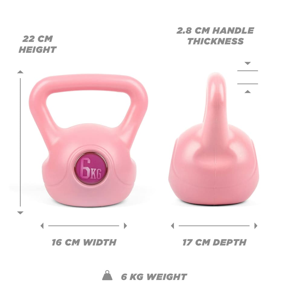 image 1 of Phoenix Fitness Pink Kettlebell 6KG