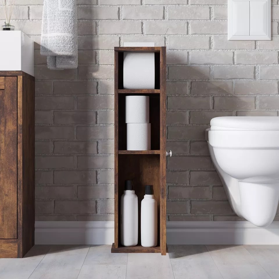 image 1 of Toilet Paper Dispenser | Brown | 1