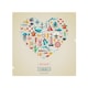 image 1 of Love Heart Of Sealife & Nautical Items Splash Back | White
