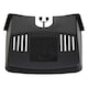image 3 of 2 x Weather Resistant Black Ventilated Grid Drain Covers Prevents Blockages