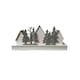 image 2 of 44cm Battery Light Up Warm White Christmas Winter Wooden Village with Reindeer Scene