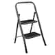 image 1 of Futura 2 Step Ladder Grey, Heavy-Duty Steel Folding Home DIY Step Stool with Wide Non-Slip Steps & Anti Slip Feet 150kg Capacity