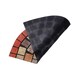 image 4 of Nicoman Rubber Elegant Red Tile Halfmoon Doormat - 75x44cm
