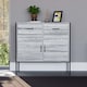 image 3 of Vida Designs Brooklyn 2 Door 2 Drawer Sideboard Industrial Buffet Cabinet Storage, Grey | Grey | 1