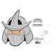 image 5 of Shredder Teenage Mutant Ninja Turtles Cardboard Face Mask