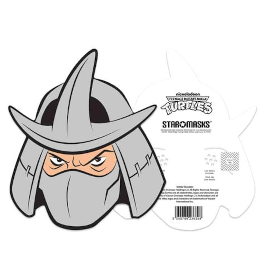 image 1 of Shredder Teenage Mutant Ninja Turtles Cardboard Face Mask