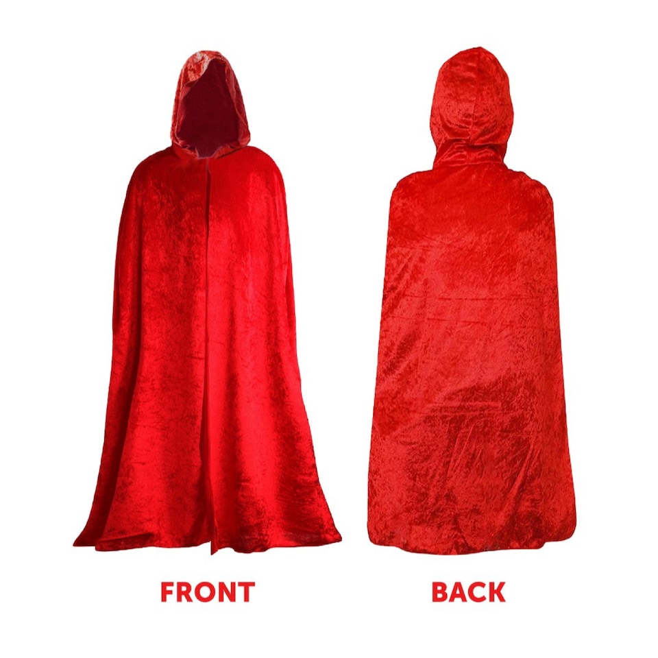 image 1 of Red Riding Hood Set - Hooded Cape & Soft Basket with Wolf | Multi | One Size