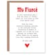 image 1 of Greeting Card Love Poem Gamer Nerd Fiancé Romantic Poetry Fun