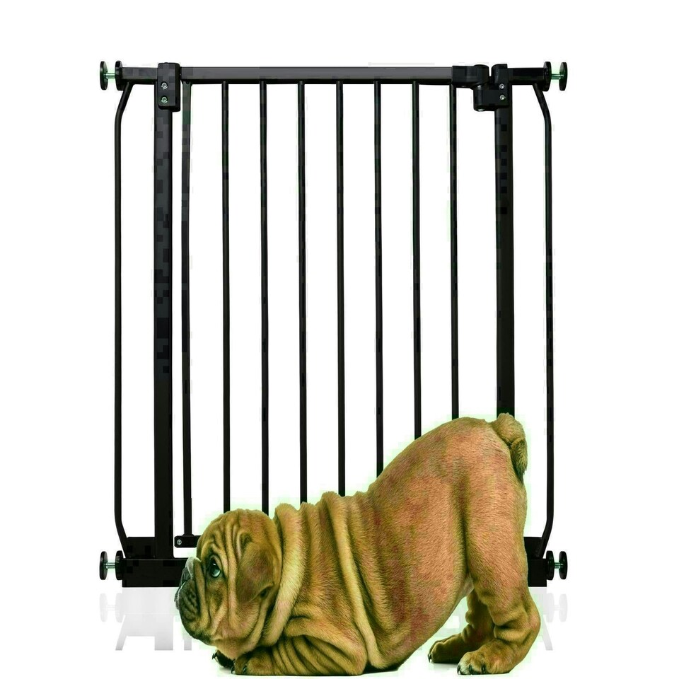 image 1 of Bettacare Elite Pressure Dog Gate, 71cm - 80cm, Matt Black, Pressure Fit Pet Gate for Dog and Puppy