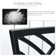 image 6 of Outsunny 2-Seater Cast Aluminium Garden Bench Loveseat Ergonomic Armrest