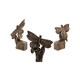 image 1 of Dragonfly Plant Pot Feet - Set of 3 - L3 x W7.5 x H6.5 cm Grey