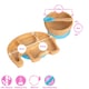 image 6 of Tiny Dining 5pc Bamboo Elephant Baby Weaning Set - Pastel Pink