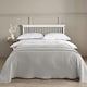 image 3 of Super King Size Waffle Throw Blanket Bedspread 250 x 260cm - 100% Cotton Grey | Dove Grey