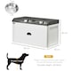 image 7 of PawHut Stainless Steel Raised Dog Bowl w/ 21L Storage Drawer, for Large Dogs