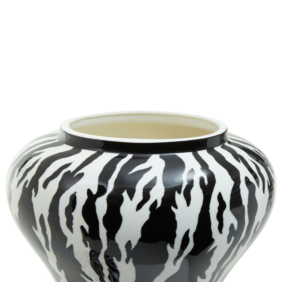 image 1 of Interiors by Premier Small Ceramic Jar Black