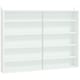 image 1 of HOMCOM 5-Tier Wall Display Shelf Unit Cabinet w/ Shelves Glass Doors