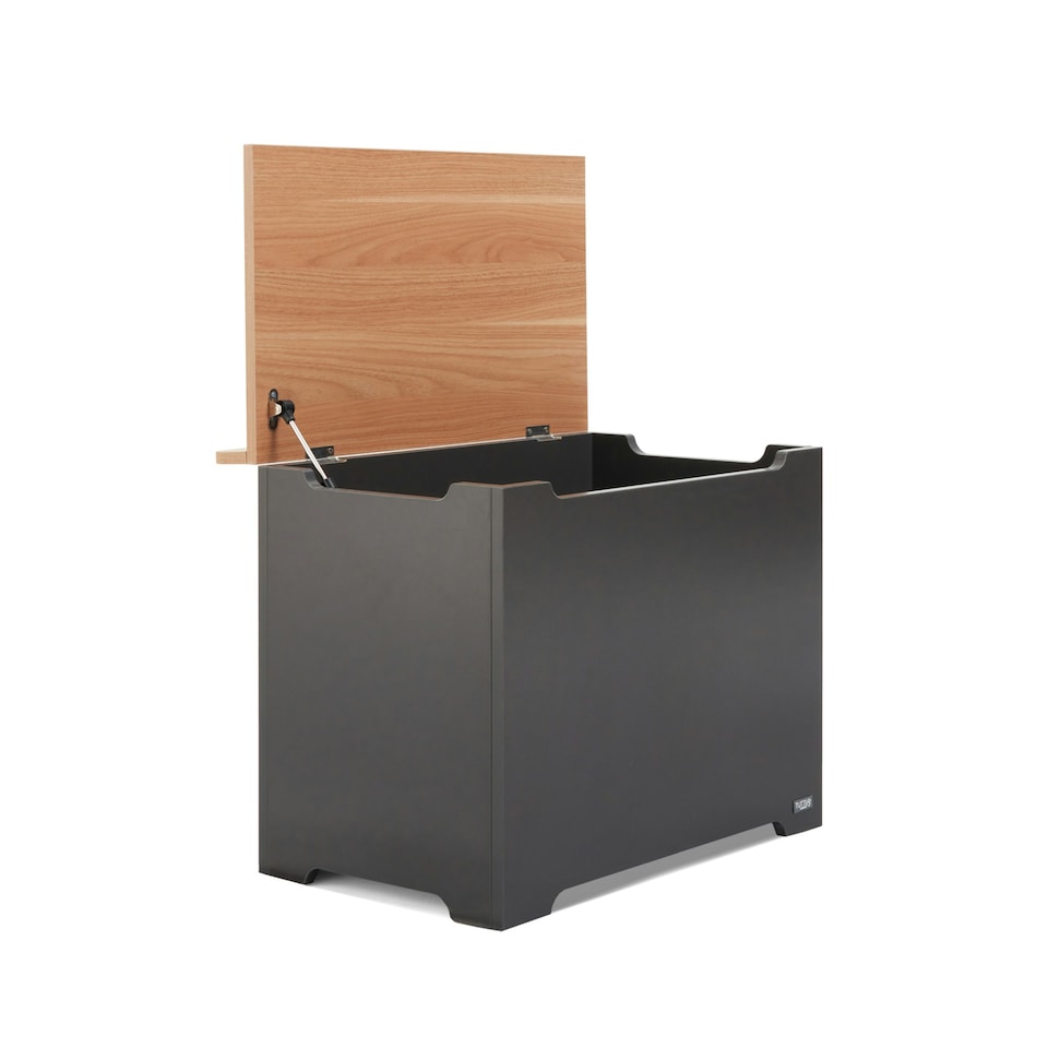 image 1 of Tutti Bambini Toy Box - Slate/Oak