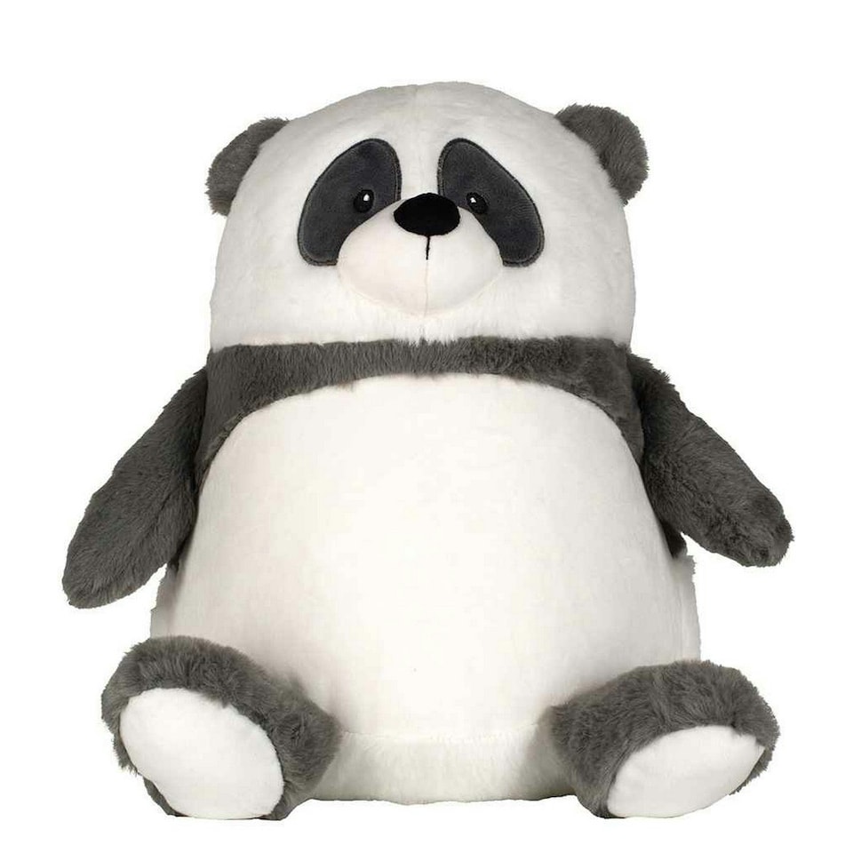 image 1 of Mumbles Zippie Panda Plush Toy - Grey/White - One Size (UTRW10552)