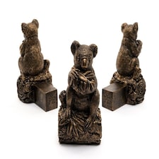 Koala Bear Plant Pot Feet - Set of 3 - L6 x W9 x H11 cm | Grey