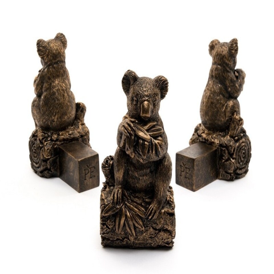 image 1 of Koala Bear Plant Pot Feet - Set of 3 - L6 x W9 x H11 cm | Grey