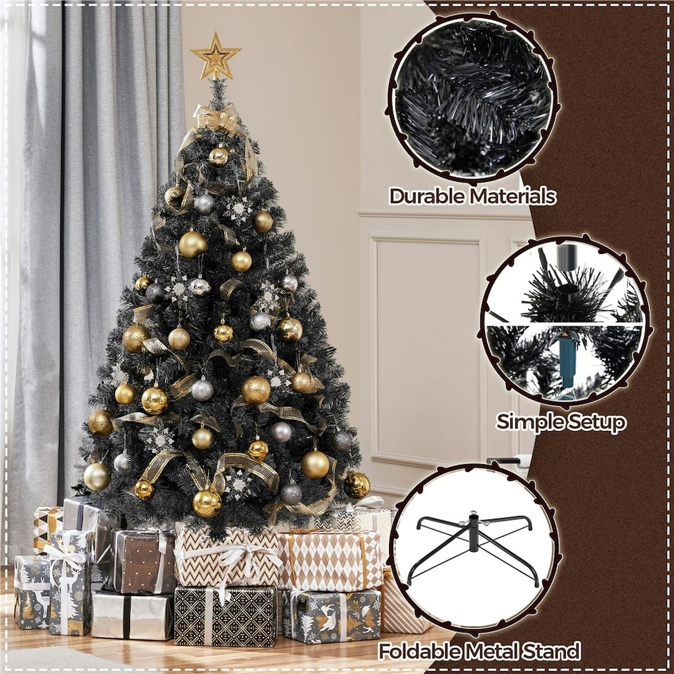 image 1 of Yaheetech Artificial Christmas Tree with PVC Tips