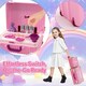 image 3 of Kids Beauty Vanity Set with Suitcase Dressing Table