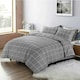 image 1 of Mateo Stripes and Dots Duvet Cover Set - King - Grey
