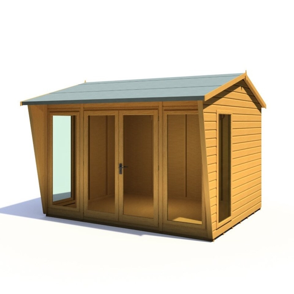 image 1 of Burghclere 10 x 8 Feet Summerhouse - L294.3 x W320.8 x H241 cm Brown
