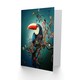 image 2 of Toucan Bird Flowering Tree Branch Surreal Fantasy Birthday Greeting Card