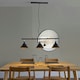 image 3 of ValueLights Modern 3 Way Suspended Ceiling Light With Matte Black Gold Metal Cone Shades