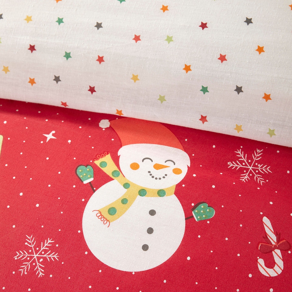 image 1 of Bedlam Elf & Santa Duvet Cover Set Multi