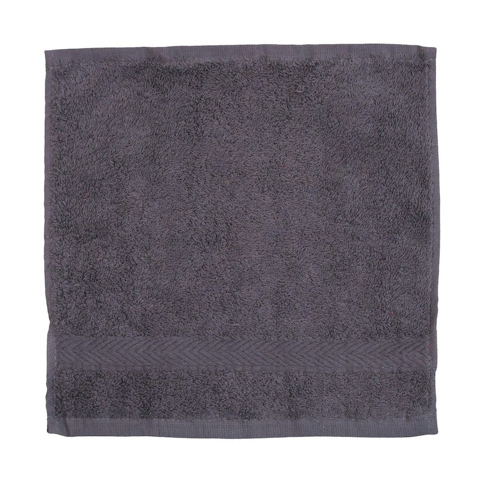 Towel City Luxury Face Towel - Steel Grey - One Size