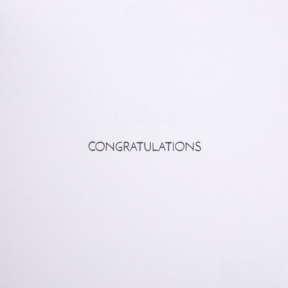 image 1 of Hallmark Wedding Card - Inkwave Typography Design