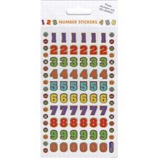 Paper Projects Reusable Numbers Stickers - Multicoloured - One Size