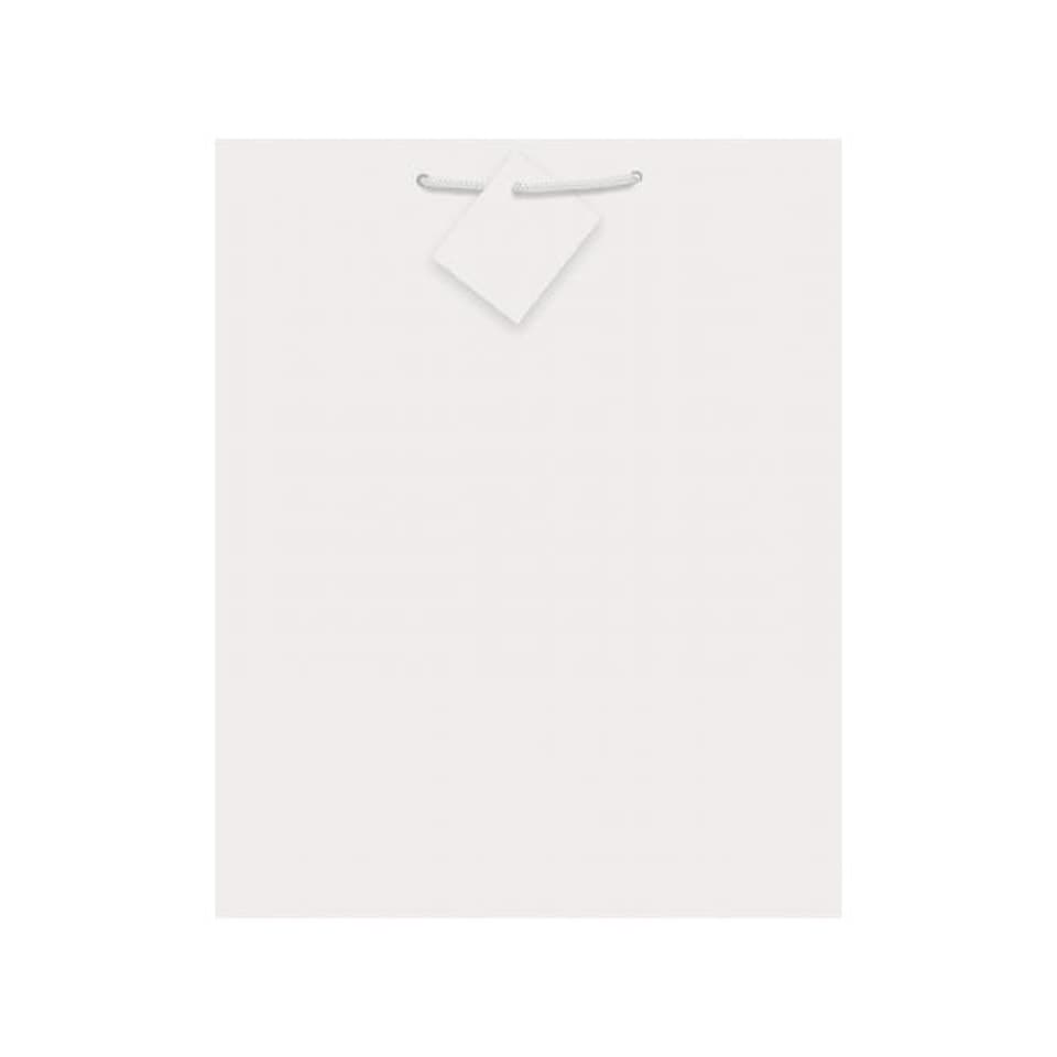 Gloss Gift Bag - White - M White