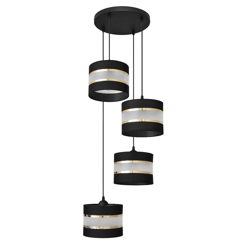 image 1 of Helen Cluster Pendant Ceiling Light Black, Gold 35cm