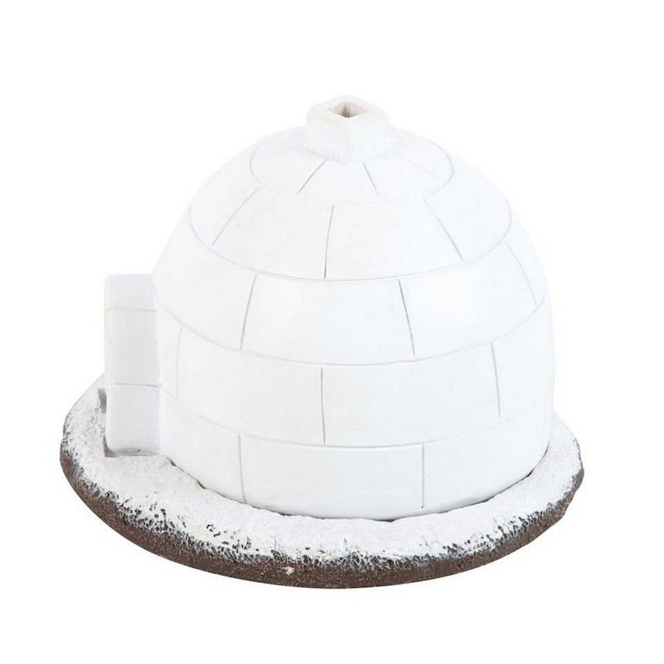 image 1 of Something Different Igloo Winter Incense Cone Holder - White - One Size