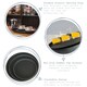 image 2 of Argon Tableware Round Non-Slip Serving Tray - 28cm - Black | Black | Black