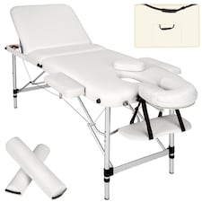 Massage Table Set Massage Bench Massage Table Massage Bed Cosmetic Lounger Bag Bolsters Head And Armrests | White | white | 1