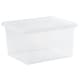 image 6 of Wham Crystal 5 x 37L Stackable Plastic Storage Boxes with Lids Clear Clear